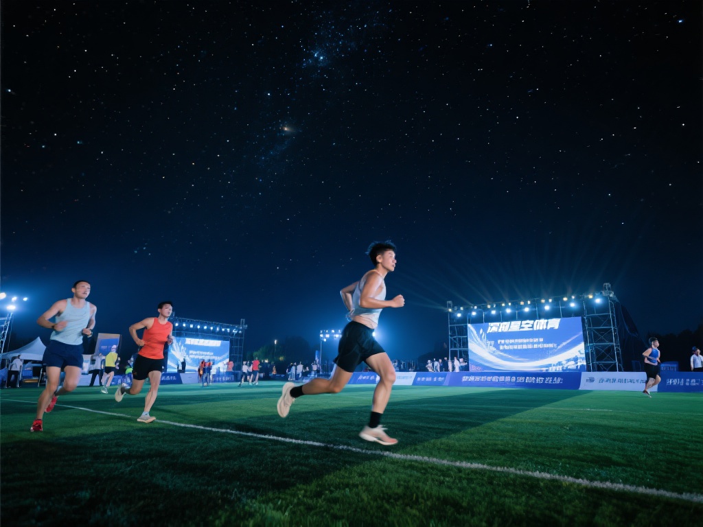 夜晚的运动场景，总是带着一种别样的美感。想象一下，
